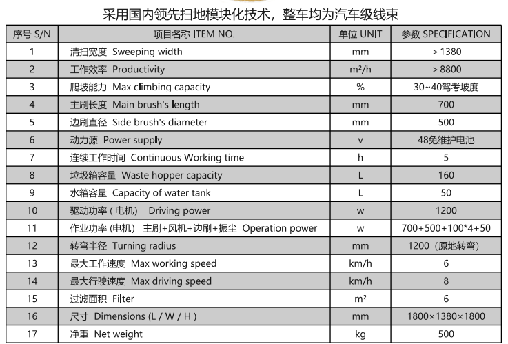 洁路宝驾驶班玛扫地机1400